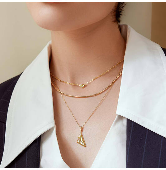  Sunshine Chaser - Silver / 14kt GP - Zirconia - 50cm
